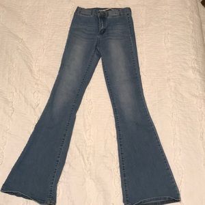 High waisted flare jeans